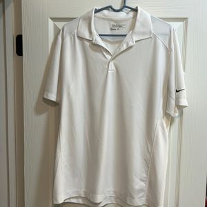 White Nike Golf Tour Performance Dri-Fit Polo